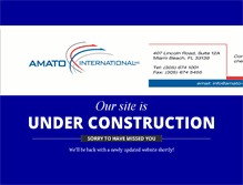 Tablet Screenshot of amato-int.com
